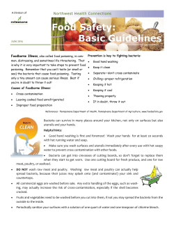 Food Safety - Milestone Centers, Inc.