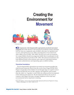 Creating the Environment for Movement