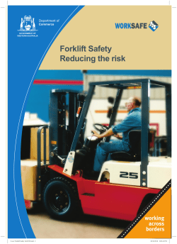 Forklift Safety Reducing the risk