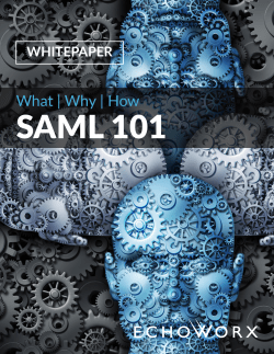 SAML 101: What, Why, How
