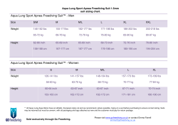 the sizing chart