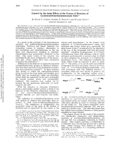 Control by the Axial Effect of the Course of Reaction of