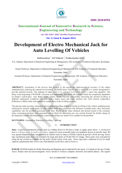 Development of Electro Mechanical Jack for Auto