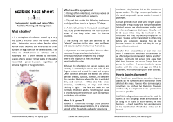 Scabies Fact Sheet - Ball State University