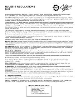 Rules and Regulations