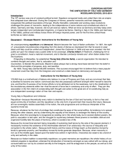 Italian/German Unification