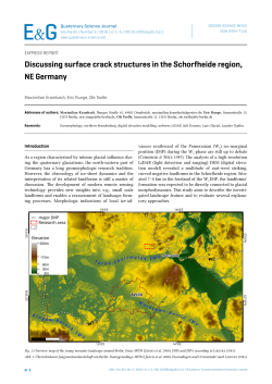 Discussing surface crack structures in the Schorfheide region, NE