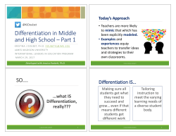 Part 1 Handout - Kristina J. Doubet Ph.D