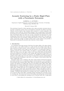 Acoustic Scattering by a Finite Rigid Plate with a Poroelastic Extension