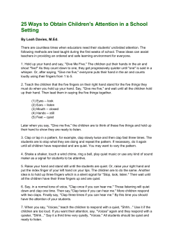25 Ways to Obtain Children`s Attention