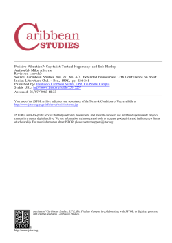 Capitalist Textual Hegemony and Bob Marley