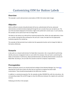 Customizing OIM for Button Labels