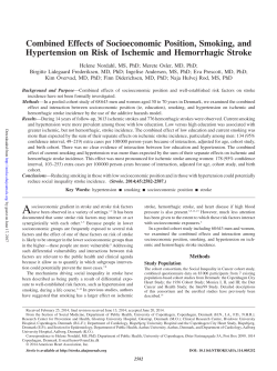 Combined Effects of Socioeconomic Position, Smoking, and