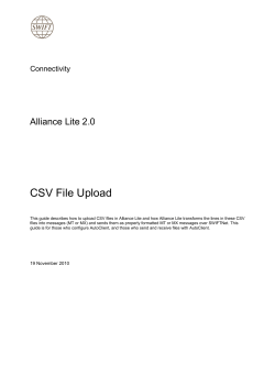CSV File Upload