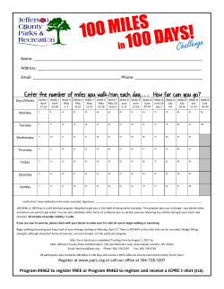 Enter the number of miles you walk/run each day &hellip; How far can you