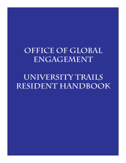 office of global engagement university trails resident handbook