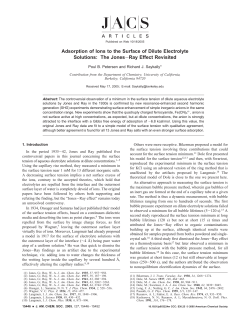 Adsorption of Ions to the Surface of Dilute Electrolyte Solutions: The