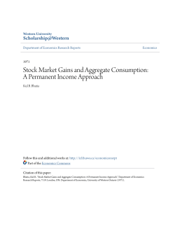 Stock Market Gains and Aggregate Consumption
