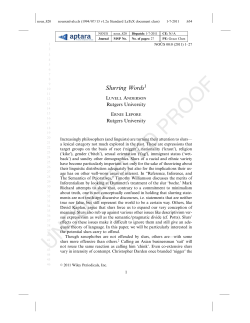 Slurring words - RuCCS