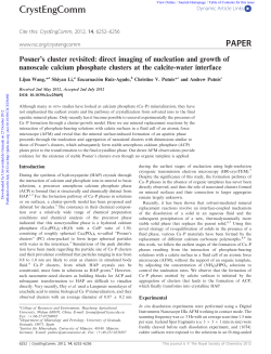 CrystEngComm PAPER - Universidad de Granada