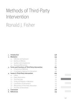 methods of Third-Party Intervention