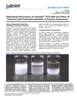 Optimizing with Partial Neutralization of Dispersions