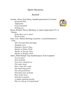 Sports Mysteries - Stoneham Public Library