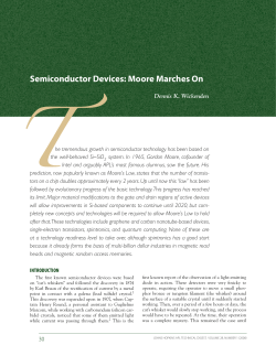 Semiconductor Devices: Moore Marches On