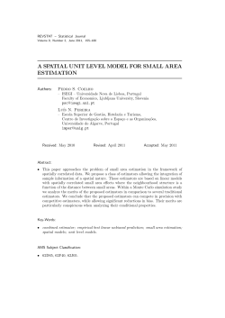 A spatial unit level model for small area estimation