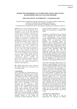 power transformer faults ident - Journal of electrical engineering