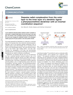 Stepwise radial complexation from the outer layer to the inner layer