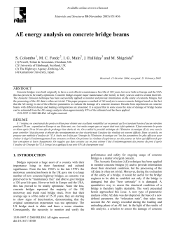 AE energy analysis on concrete bridge beams