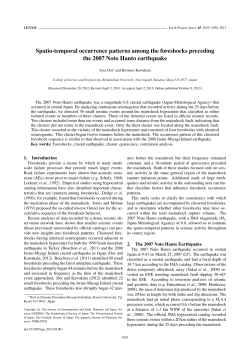 Spatio-temporal occurrence patterns among the foreshocks