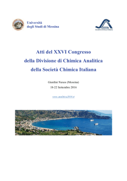 Atti del XXVI Congresso della Divisione di Chimica