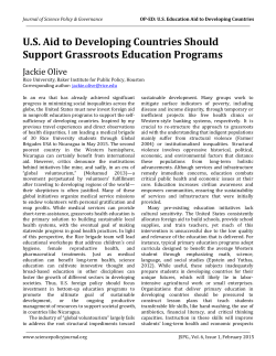 U.S. Aid to Developing Countries Should Support Grassroots
