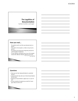 Too Much, Too Little or Just Enough? The patient was fat, and this