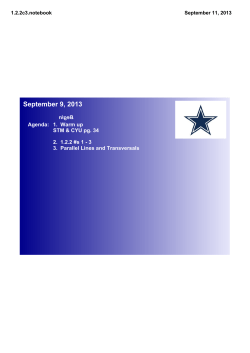 September 9, 2013 - caesarrodneymath