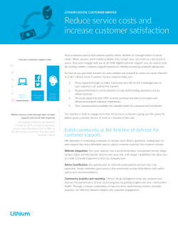 Lithium Social Support Data Sheet