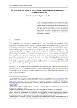 The Same and the Other: A comparative study of abuses of