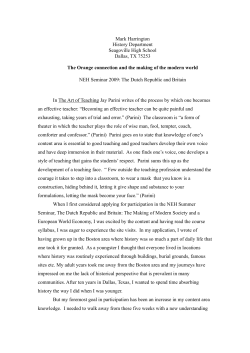 The Orange connection and the making of the modern world