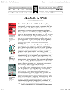 Public Books &mdash; On Accelerationism - Fred Turner