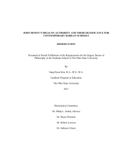 john dewey`s ideas on authority and their