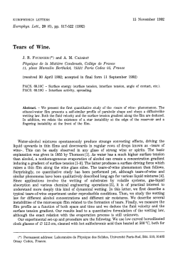 Tears of Wine.