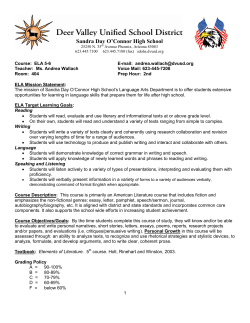 Language Arts 5-6 - Deer Valley Unified School District