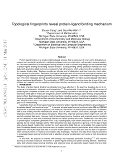 Topological fingerprints reveal protein