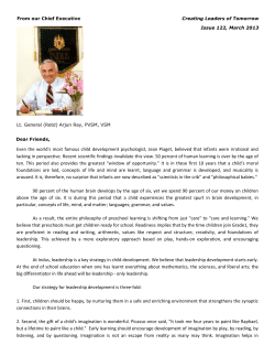 Even the world`s most famous child development psychologist, Jean