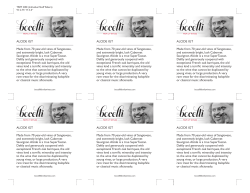 Shelf Talker - Bocelli Wines