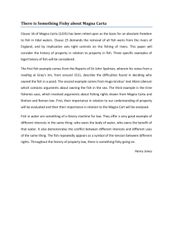 There is Something Fishy about Magna Carta
