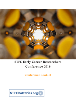 ECRC 2016 Abstracts Booklet