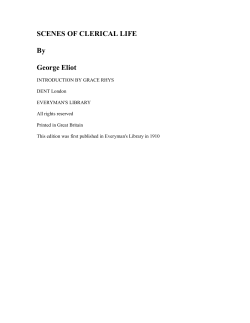 SCENES OF CLERICAL LIFE by George Eliot